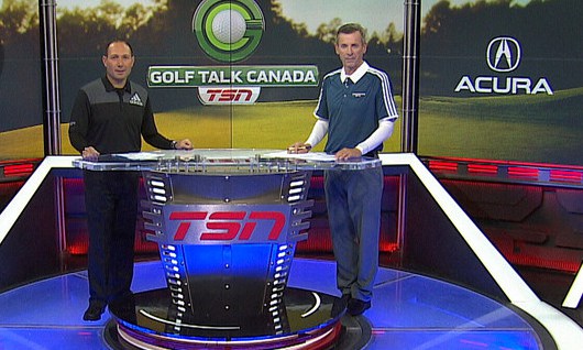Golf Talk Canada Mark and Bob on set